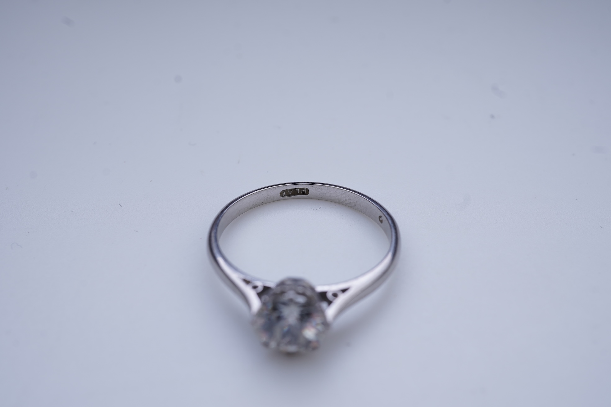 A diamond solitaire engagement ring, early 20th century